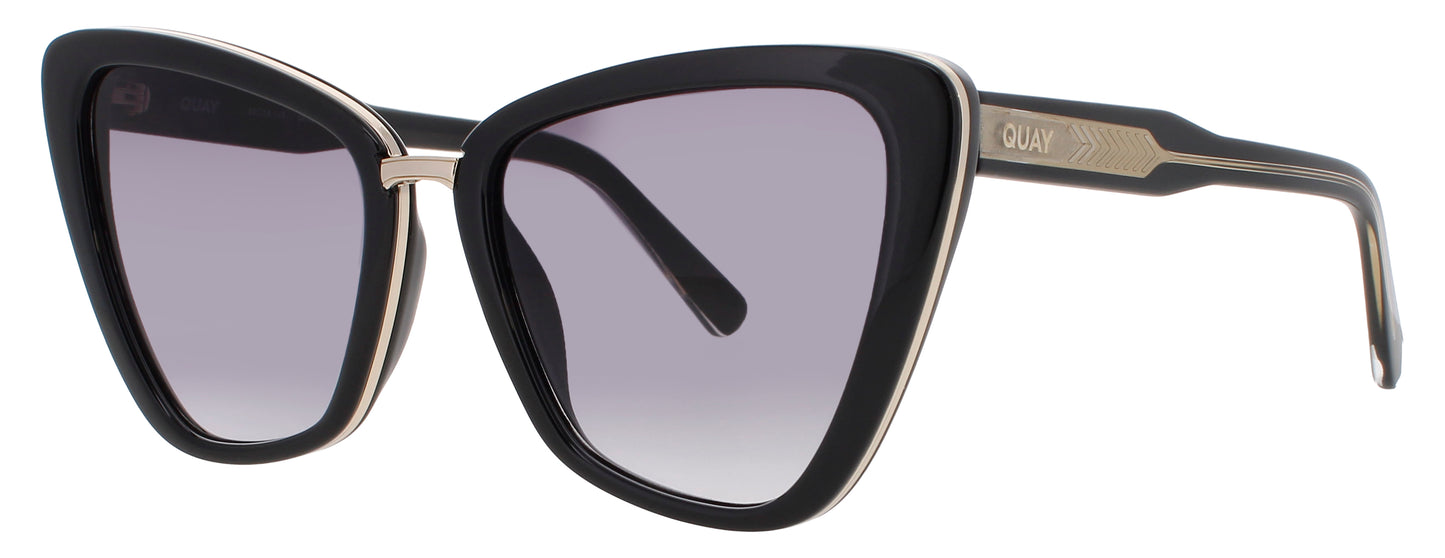 QUAY ALL TALK Frame BLACK Lens SMOKE