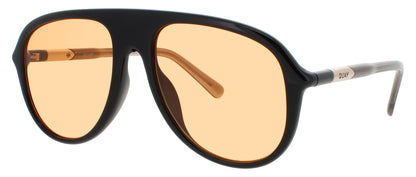 QUAY CHART TOPPER Frame BLACK / GOLD Lens ORANGE TINT