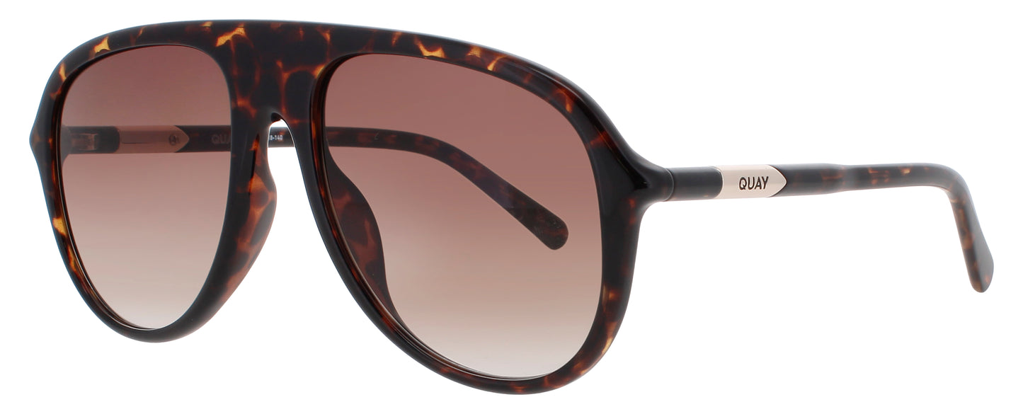 QUAY CHART TOPPER Frame DARK TORTOISE Lens BROWN