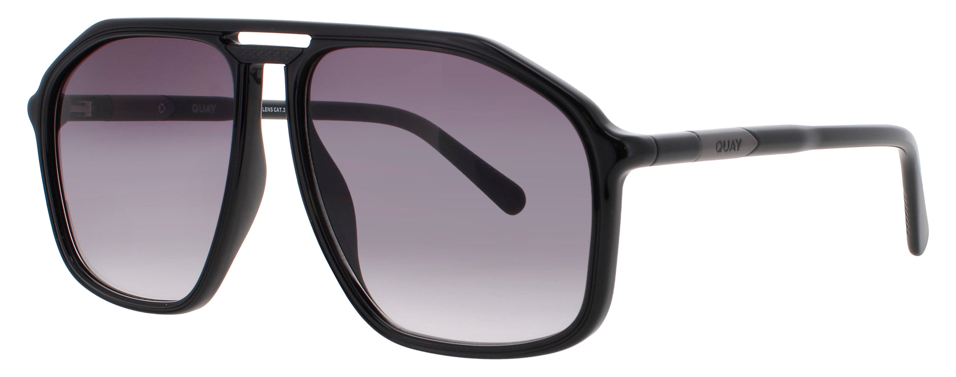 QUAY STUDIO SESH Frame BLACK Lens SMOKE