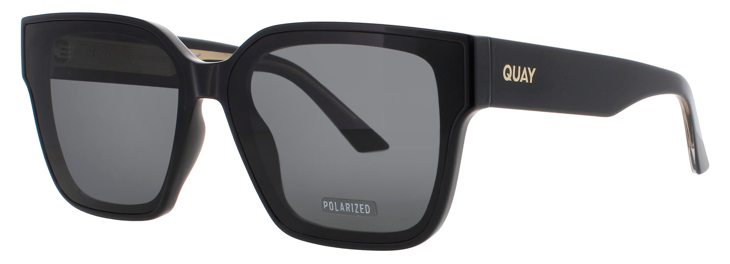 QUAY DRIVE IN Frame BLACK Lens BLACK/POLORIZED