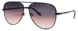 QUAY HIGH KEY EXTRA LARGE Frame SHINY BLACK Lens BLACK TO PINK GRADIENT