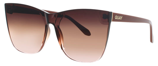 QUAY COME THRU Frame DAHLIA Lens DARK BROWN TO HONEY GRADIENT