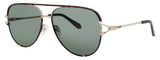 QUAY HIGH KEY TWIST Frame DARK TORTOISE / GOLD Lens GREEN TINT