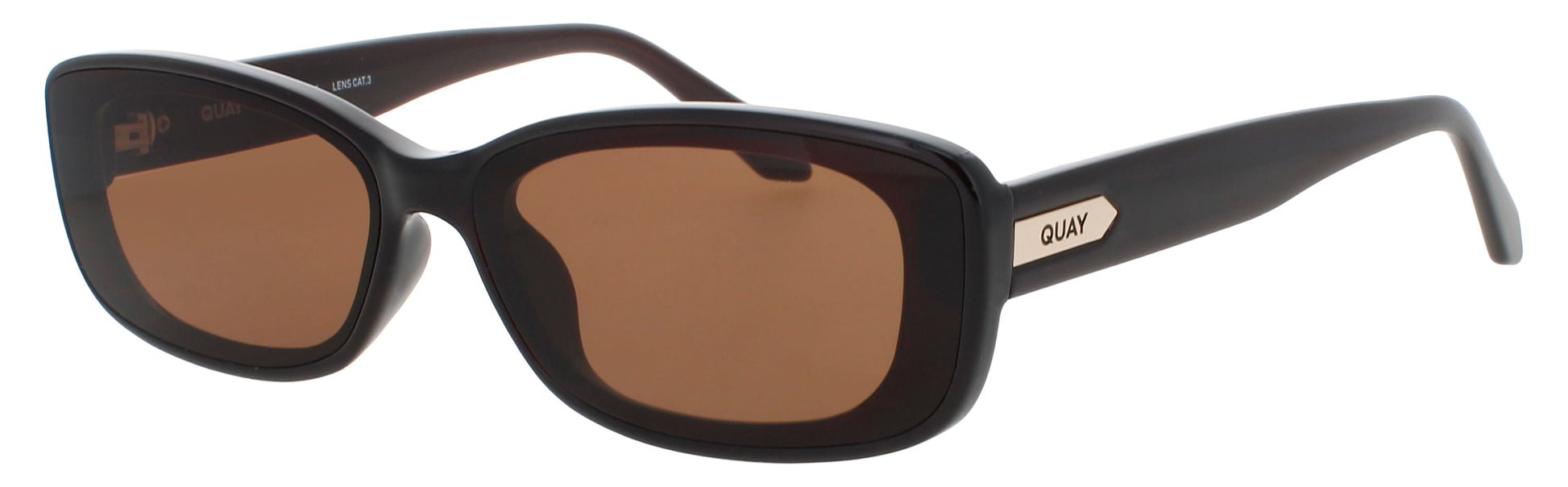 QUAY VIBE CHECK Frame DARK CHERRY Lens BROWN TINT
