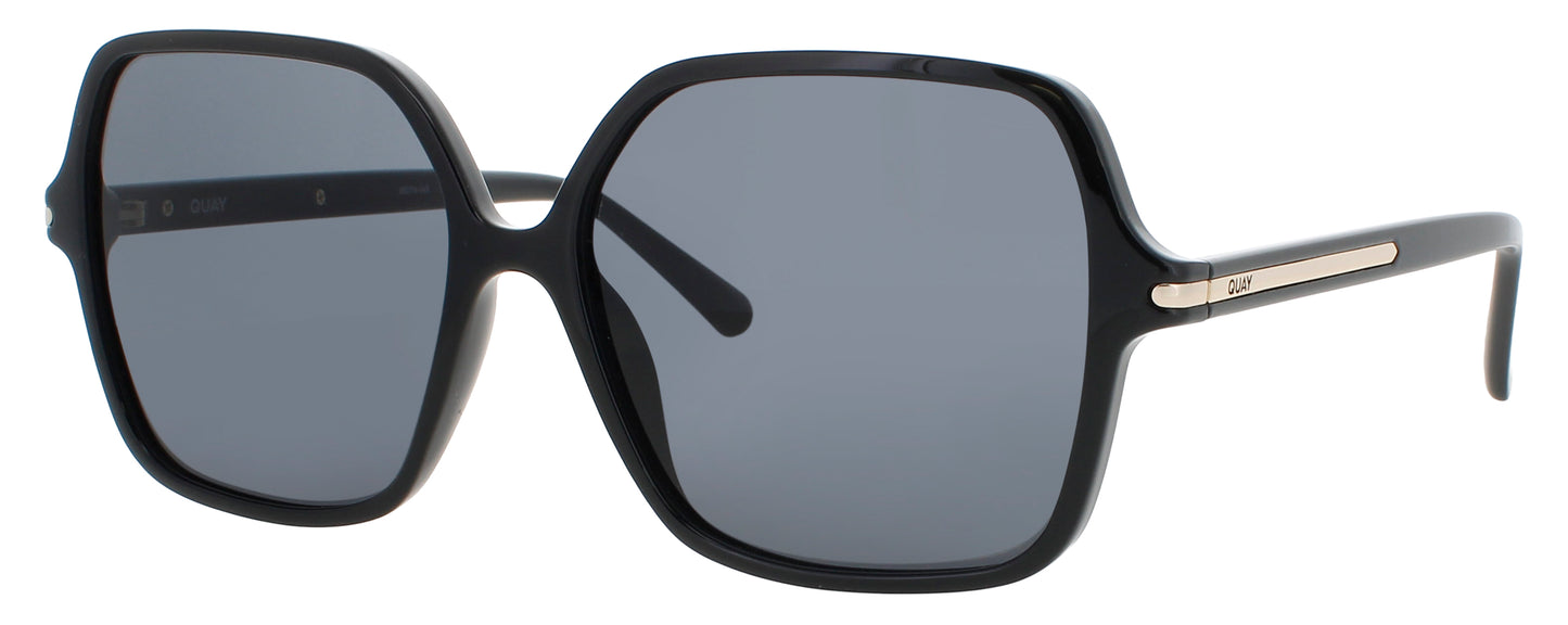 QUAY PRESS TOUR Frame SHINY BLACK / GOLD Lens SMOKE GRADIENT