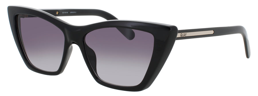 QUAY SET IN STONE Frame BLACK Lens SMOKE