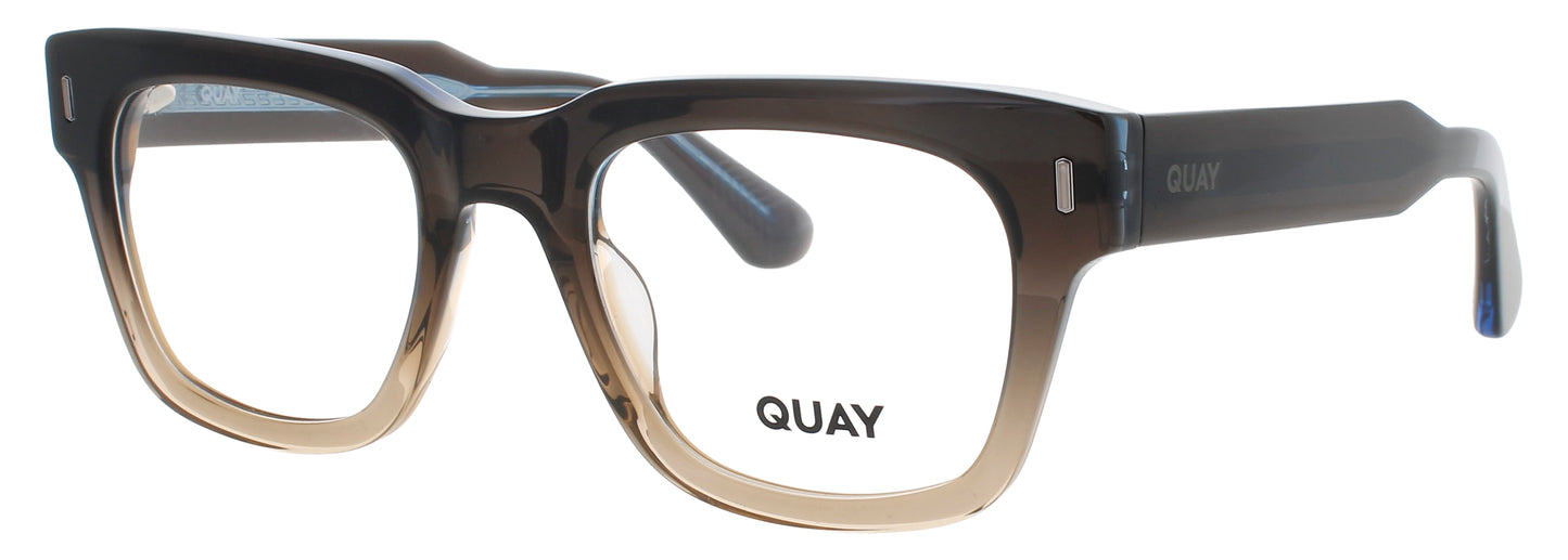 QUAY EXEC RX Frame VINTAGE BROWN / BLUE Lens DEMO