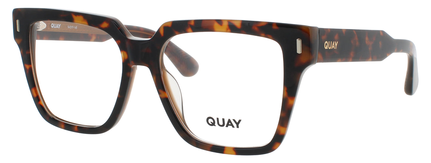 QUAY BOLD TYPE RX Frame COFFEE TORTOISE Lens DEMO