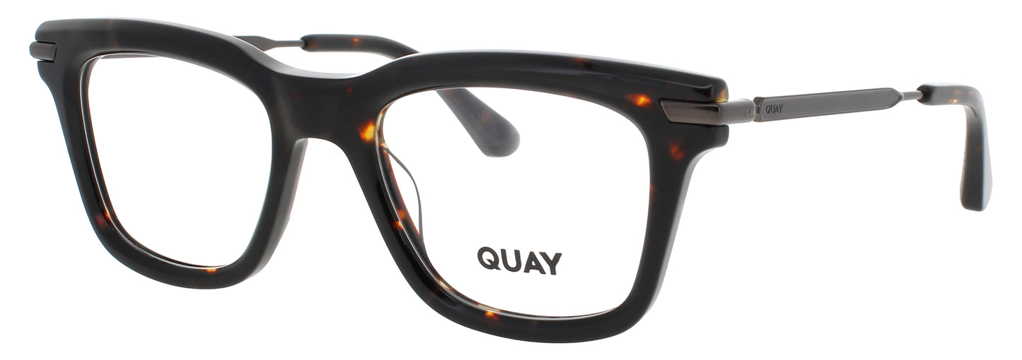 QUAY FIRST DRAFT RX Frame DARK TORTOISE Lens DEMO