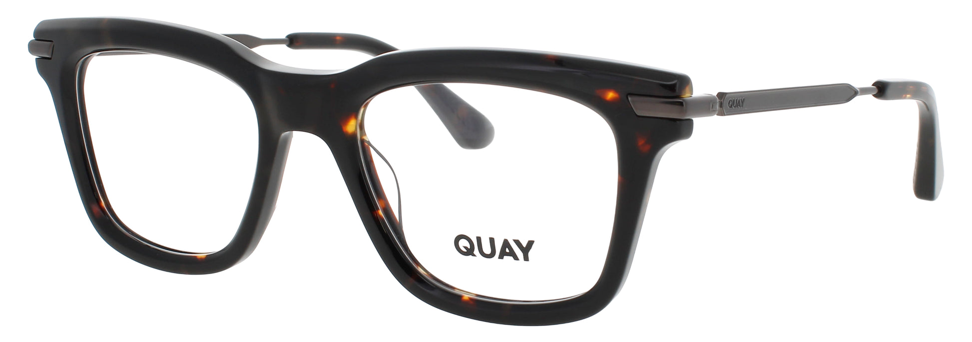 QUAY FIRST DRAFT RX Frame DARK TORTOISE Lens DEMO