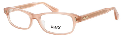 QUAY WORK CRUSH RX Frame CRYSTAL PEACH / GOLD Lens DEMO