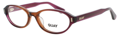 QUAY THOUGHT SO RX Frame BROWN PLUM Lens DEMO