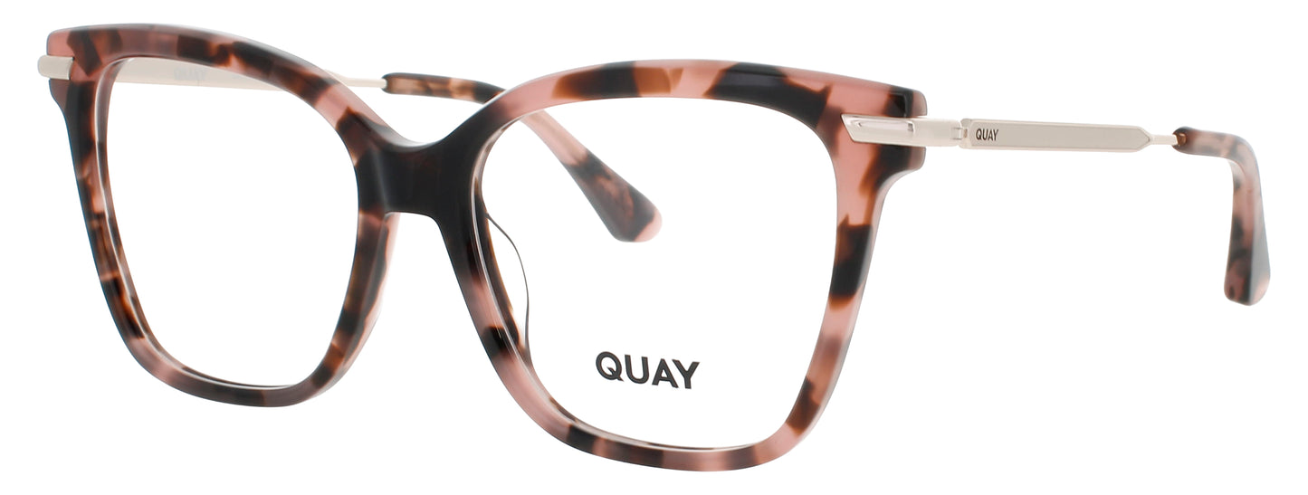 QUAY TELL ALL RX Frame RUST TORTOISE Lens DEMO
