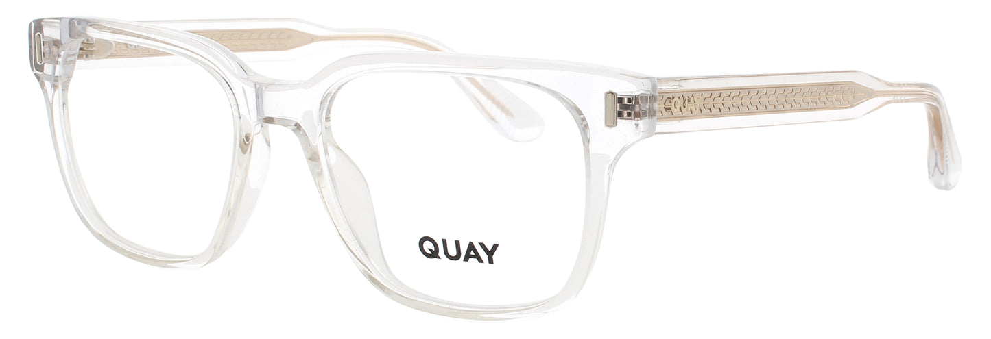 QUAY OFFLINE RX Frame CRYSTAL / GOLD Lens DEMO