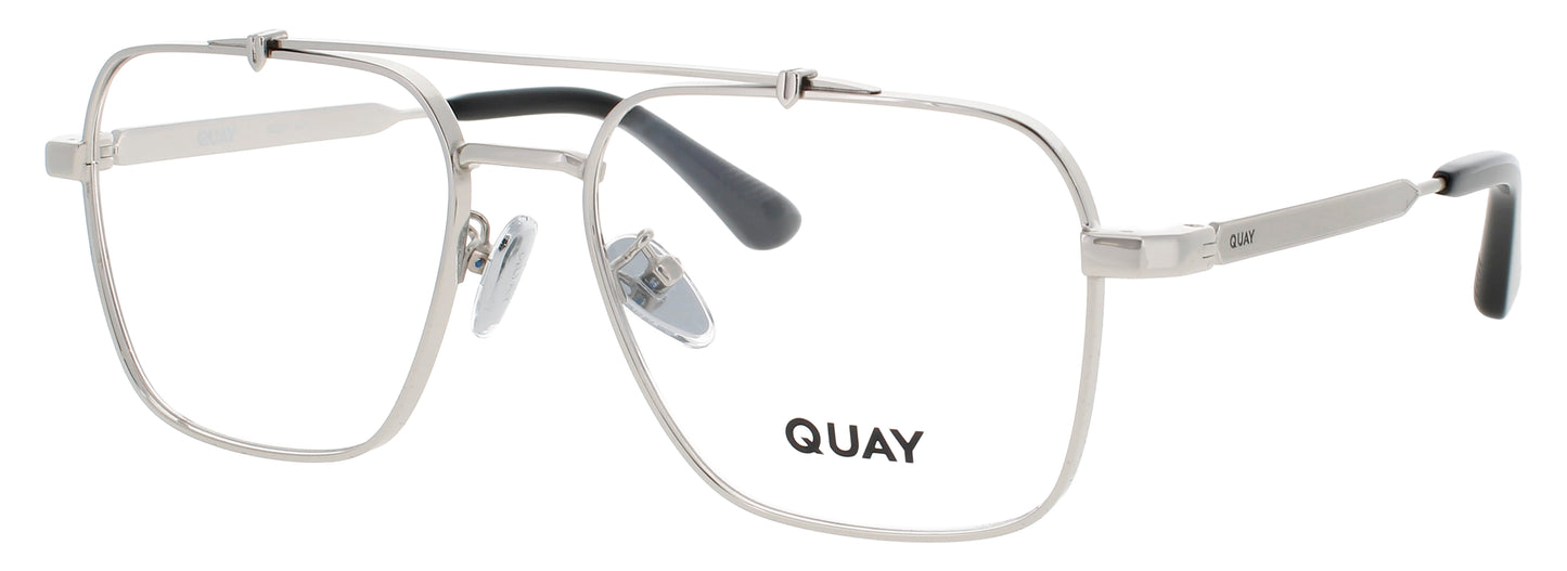 QUAY CALL BACK RX Frame SILVER / BLACK Lens DEMO