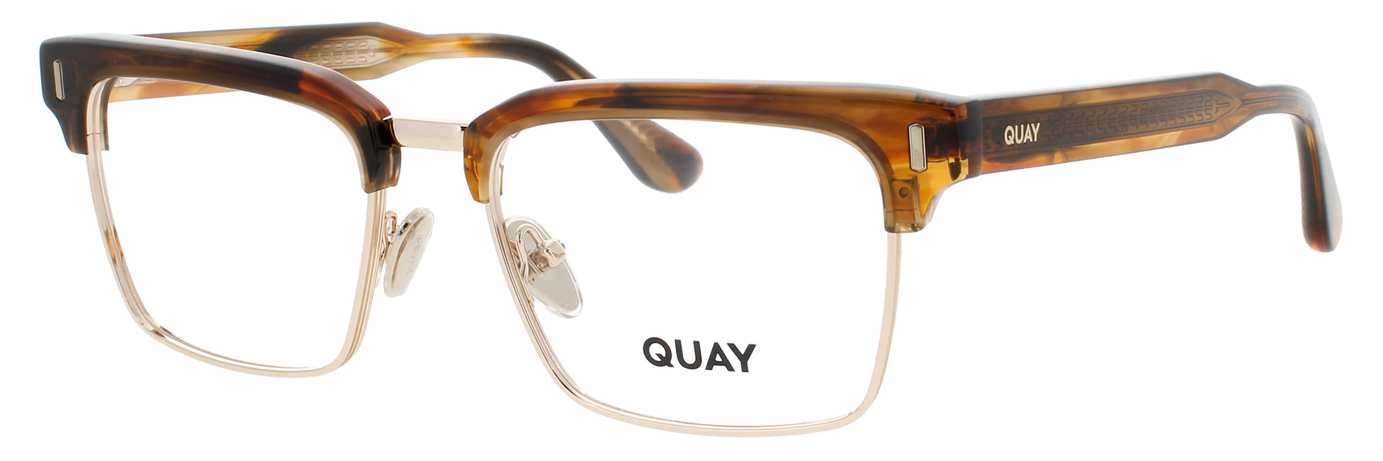 QUAY HEADQUARTERS RX Frame COFFEE SWIRL Lens DEMO