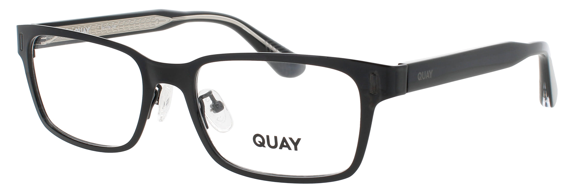 QUAY CLOSE CALL RX Frame BLACK Lens DEMO