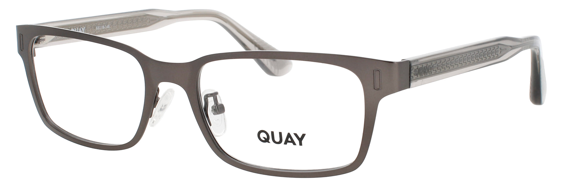 QUAY CLOSE CALL RX Frame MATTE GUNMETAL Lens DEMO
