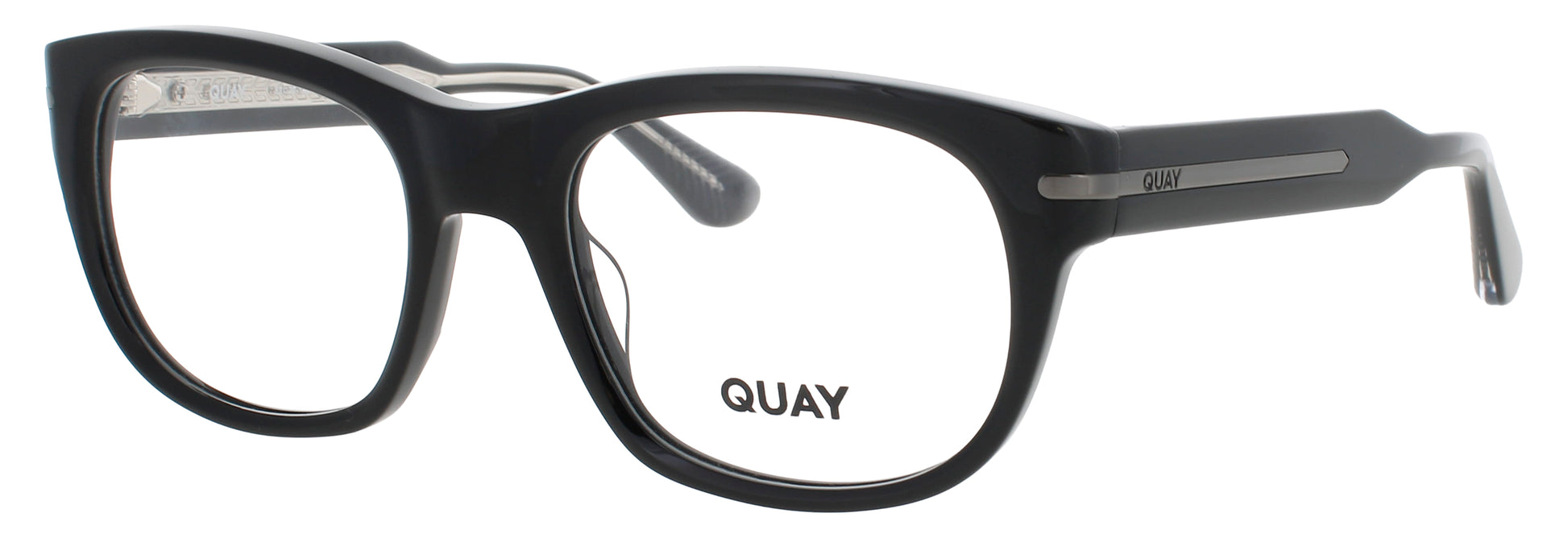 QUAY REAL DEAL RX Frame BLACK Lens DEMO