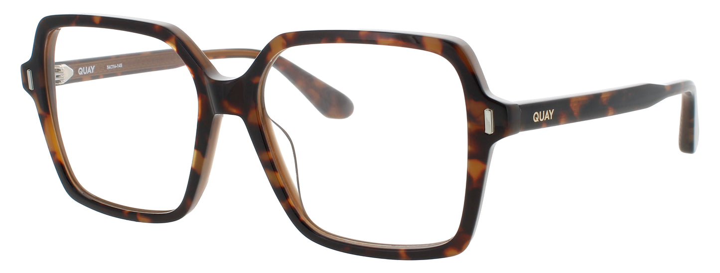 QUAY BOSS MODE RX Frame COFFEE TORTOISE Lens DEMO