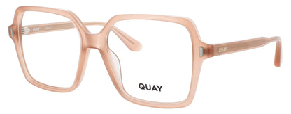 QUAY BOSS MODE RX Frame CRYSTAL PEACH / GOLD Lens DEMO