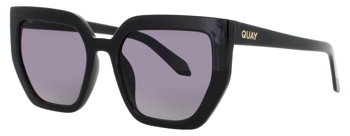 QUAY CONTOURED Frame BLACK  Lens SMOKE