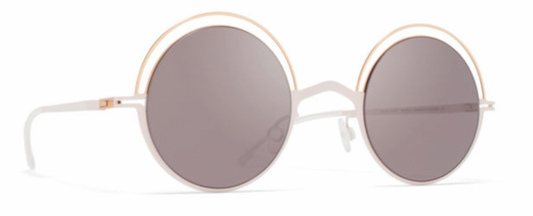 Mykita BUENO Frame Champagne Gold/Aurore Lens DarkPurple Flash