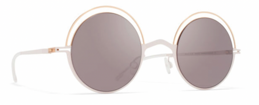 Mykita BUENO Frame Champagne Gold/Aurore Lens DarkPurple Flash