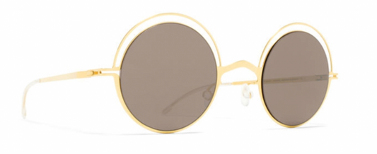 MYKITA BUENO GLOSSY GOLD BRILLIANTGREY SOLID