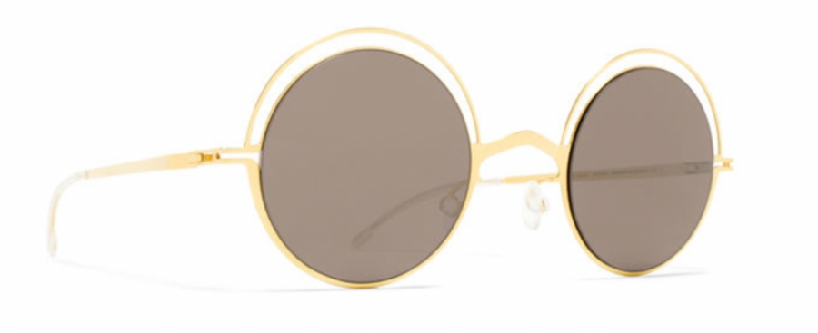 MYKITA BUENO GLOSSY GOLD BRILLIANTGREY SOLID