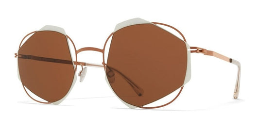MYKITA ACHILLES Frame CHAMPAGNE COPPER/ ANTIQUE WHITE Lens BROWN