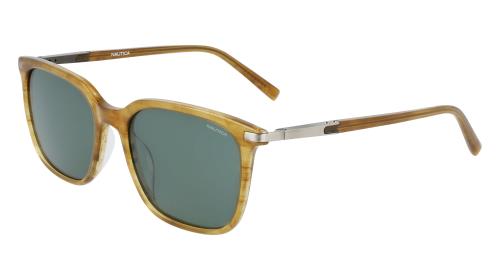 NAUTICA N6246S Frame AMBER HORN Lens GREEN POLARIZED