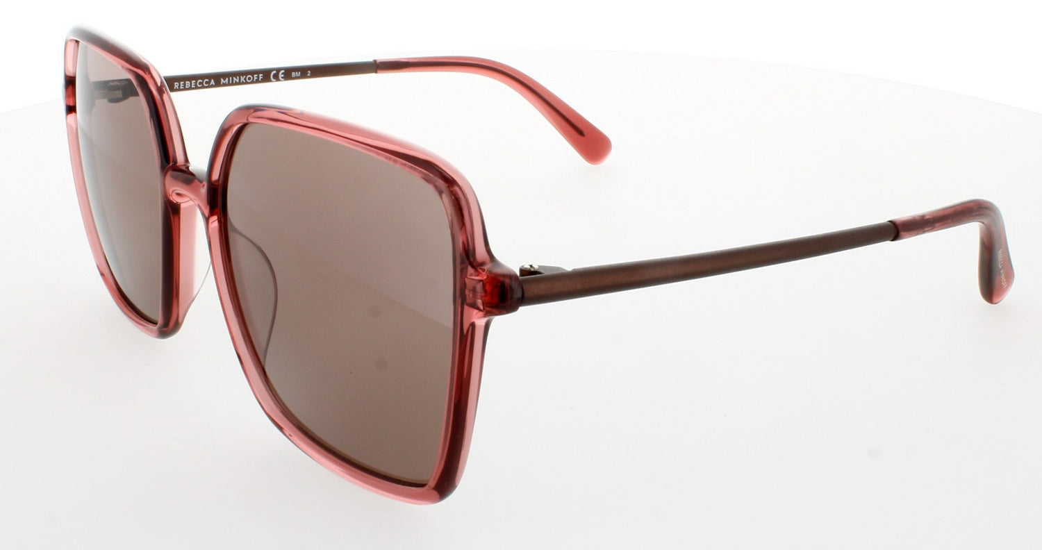 REBECCA MINKOFF INDIO 10 G/S Frame RED TRANSAPARENT Lens BROWN