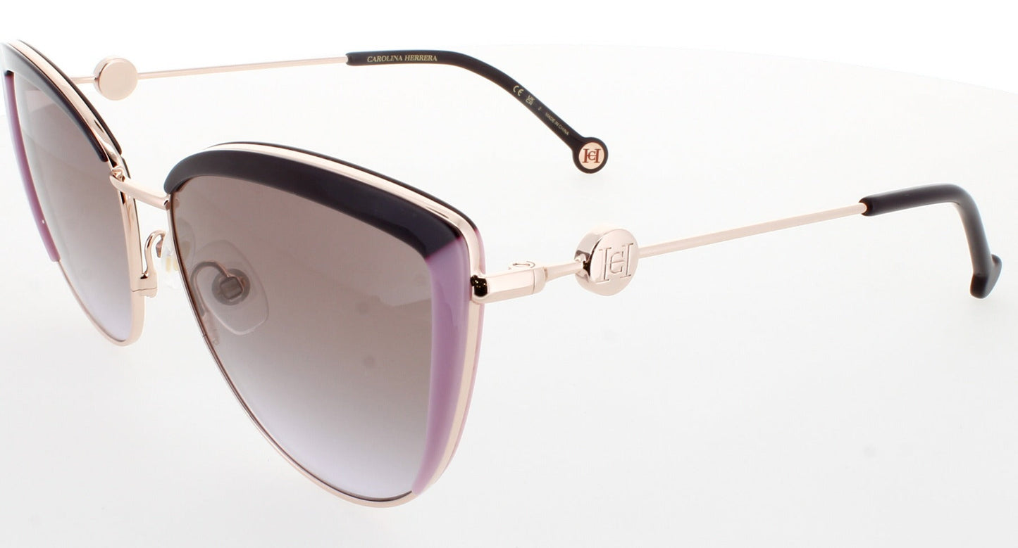 CAROLINA HERRERA HER 0112/S Frame VIOLET LILAC Lens BROWN VIOLET