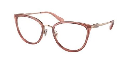 COACH 5146 Frame Shiny Rose Gold / Transparent Lens Demo