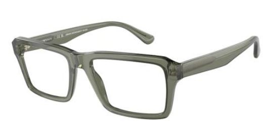 EMPORIO ARMANI 3206 Frame Shiny Transparent Green Lens Demo