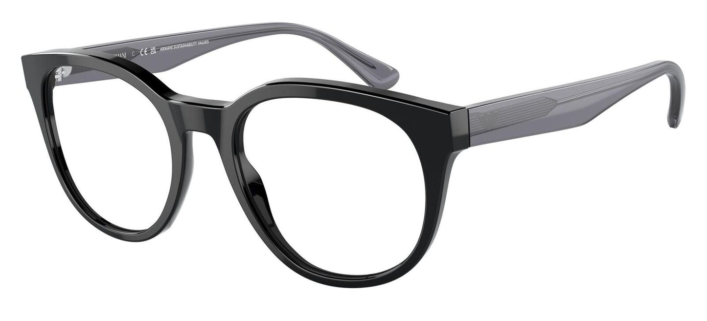 EMPORIO ARMANI 3207 Frame Shiny Black Lens Demo