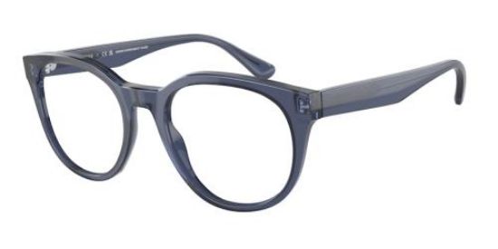 EMPORIO ARMANI 3207 Frame Shiny Transparent Blue Lens Demo