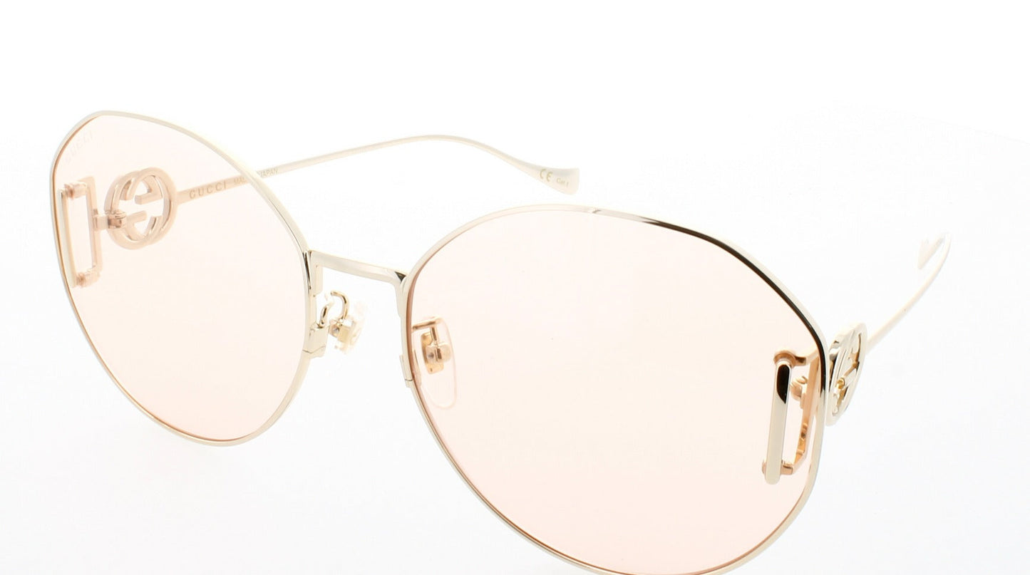 GUCCI GG1206SA Frame GOLD Lens PINK