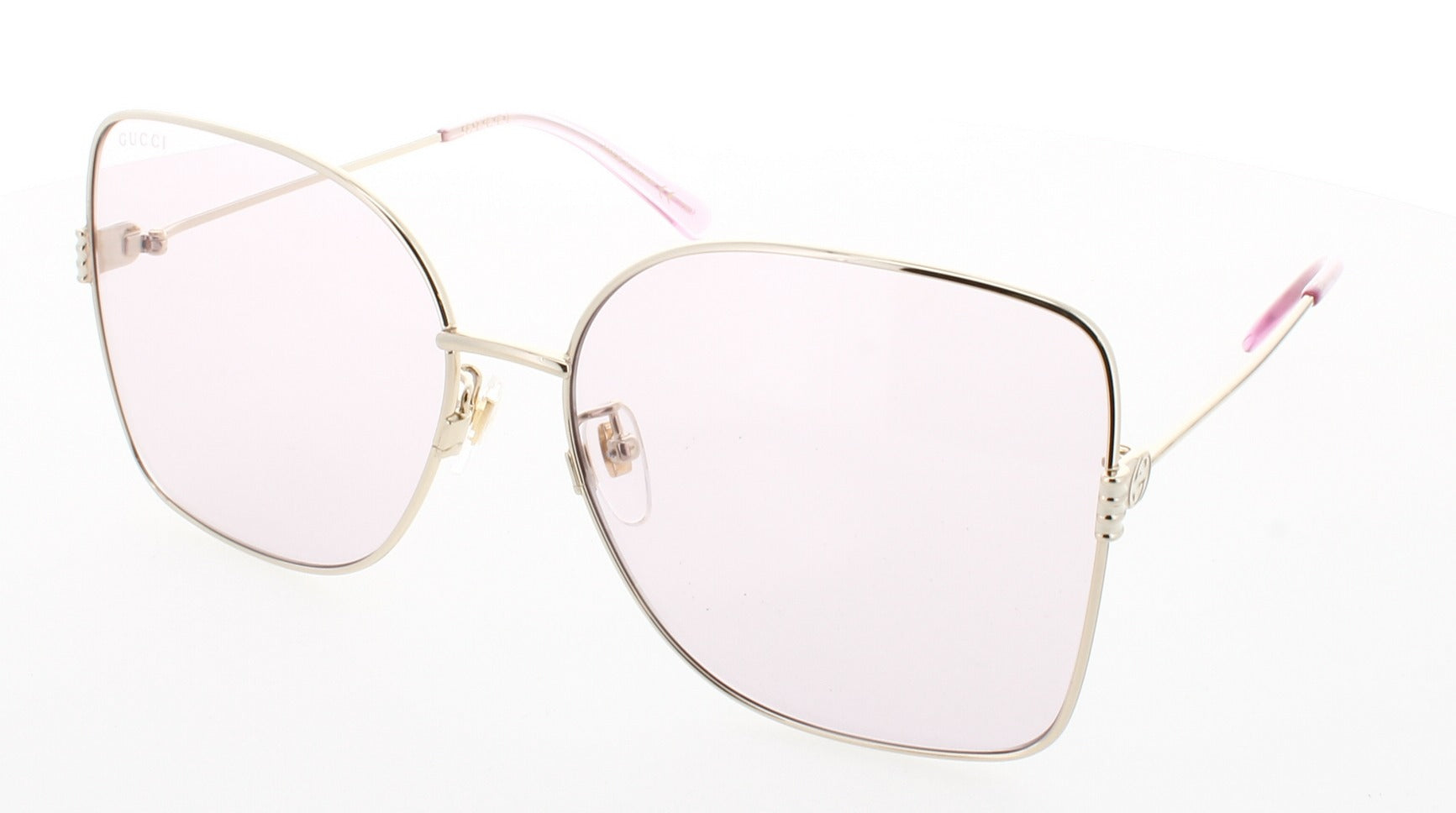 GUCCI GG1282SA Frame GOLD Lens PINK