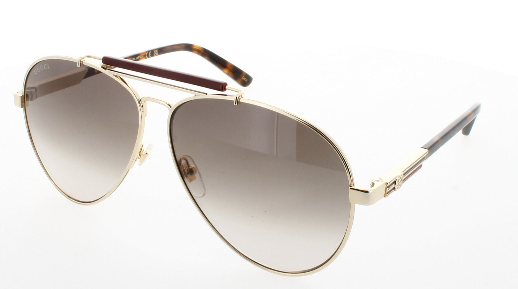 GUCCI GG1287S Frame GOLD Lens BROWN